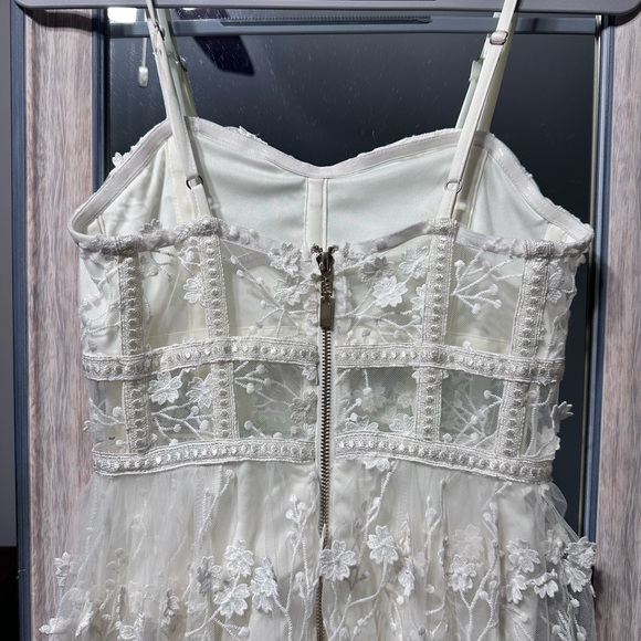 Altar'd State Evangeline floral maxi dress ivory size XS - Picture 7 of 16